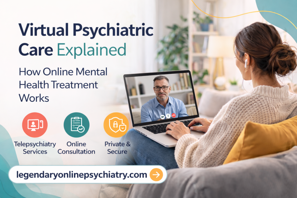 Virtual Psychiatric Care Explained: How Online Mental Health Treatment Works