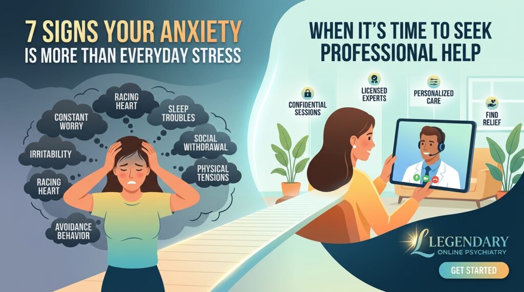 7 Signs Your Anxiety Is More Than Everyday Stress and What You Should Do