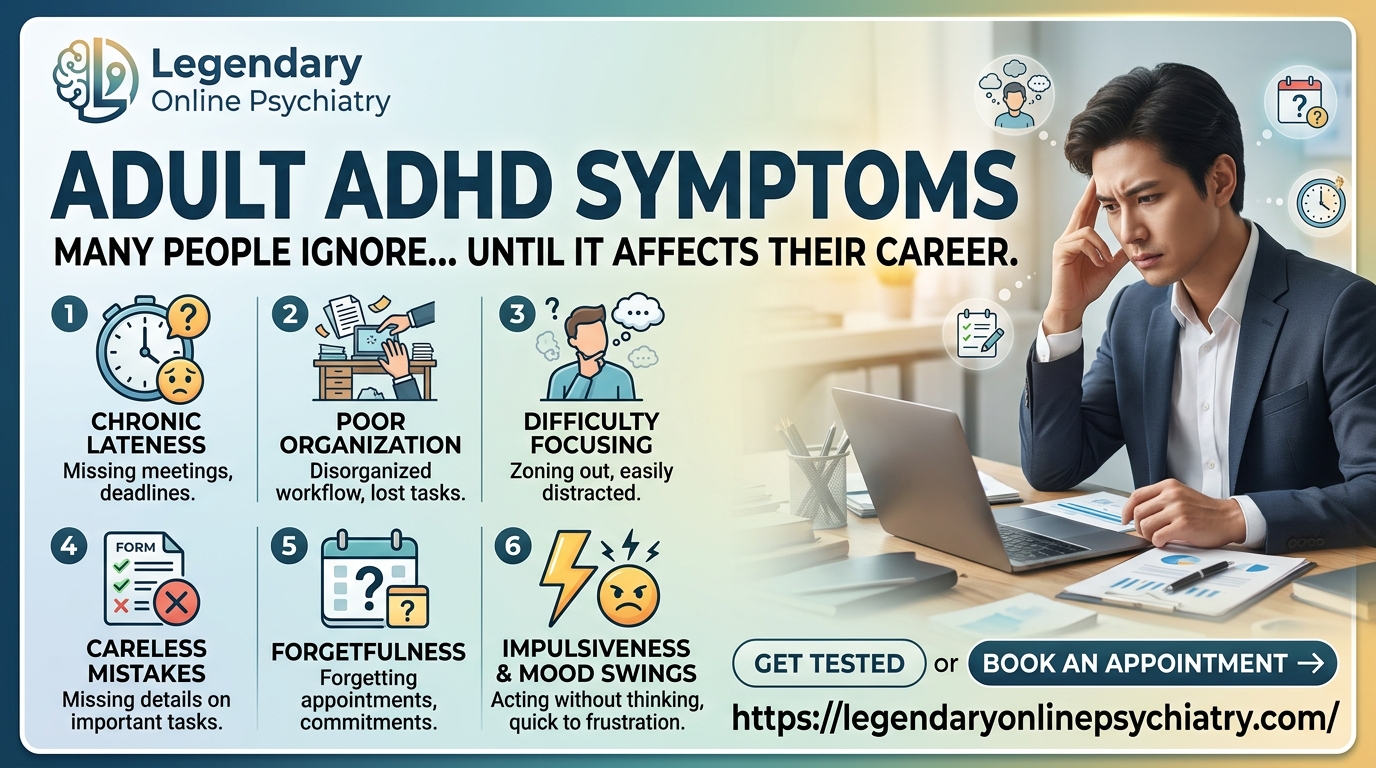 Adult ADHD Symptoms Many People Ignore Until It Affects Their Career