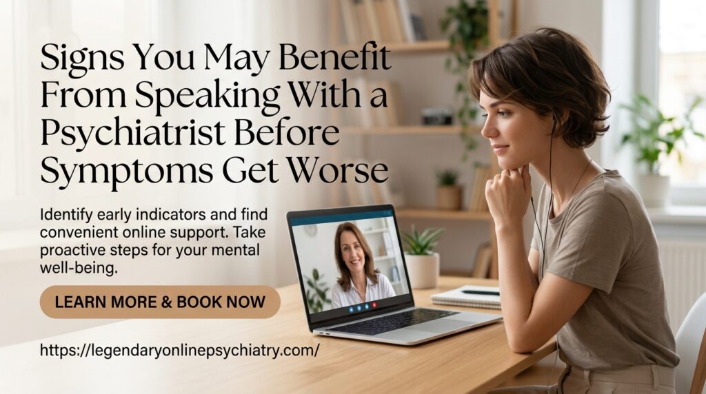 Signs You May Benefit From Speaking With a Psychiatrist Before Symptoms Get Worse
